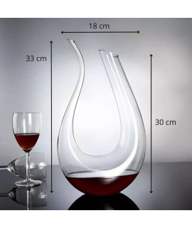 Elegancki dekanter karafka VINOTECA do dekantacji win 1200ml