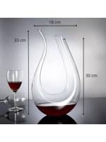 Elegancki dekanter karafka VINOTECA do dekantacji win 1200ml